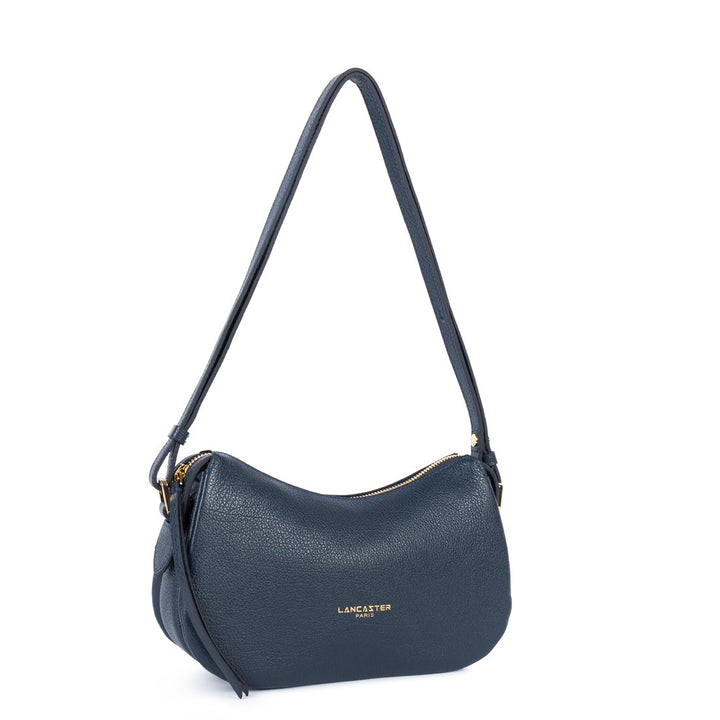 Lancaster Dune Small Crossbody Bag in Dark Blue Leather
