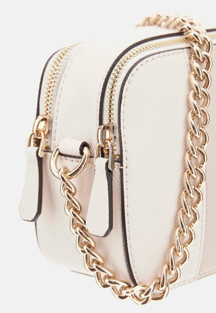 Atspėkite Krepšys su petneša Bramina Small Satche Off White/Taupe ZG967214