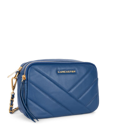 Sac trotteur Zippé Soft Matelassé Lancaster 530-22 Bleu