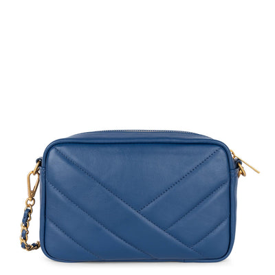 Sac trotteur Zippé Soft Matelassé Lancaster 530-22 Bleu