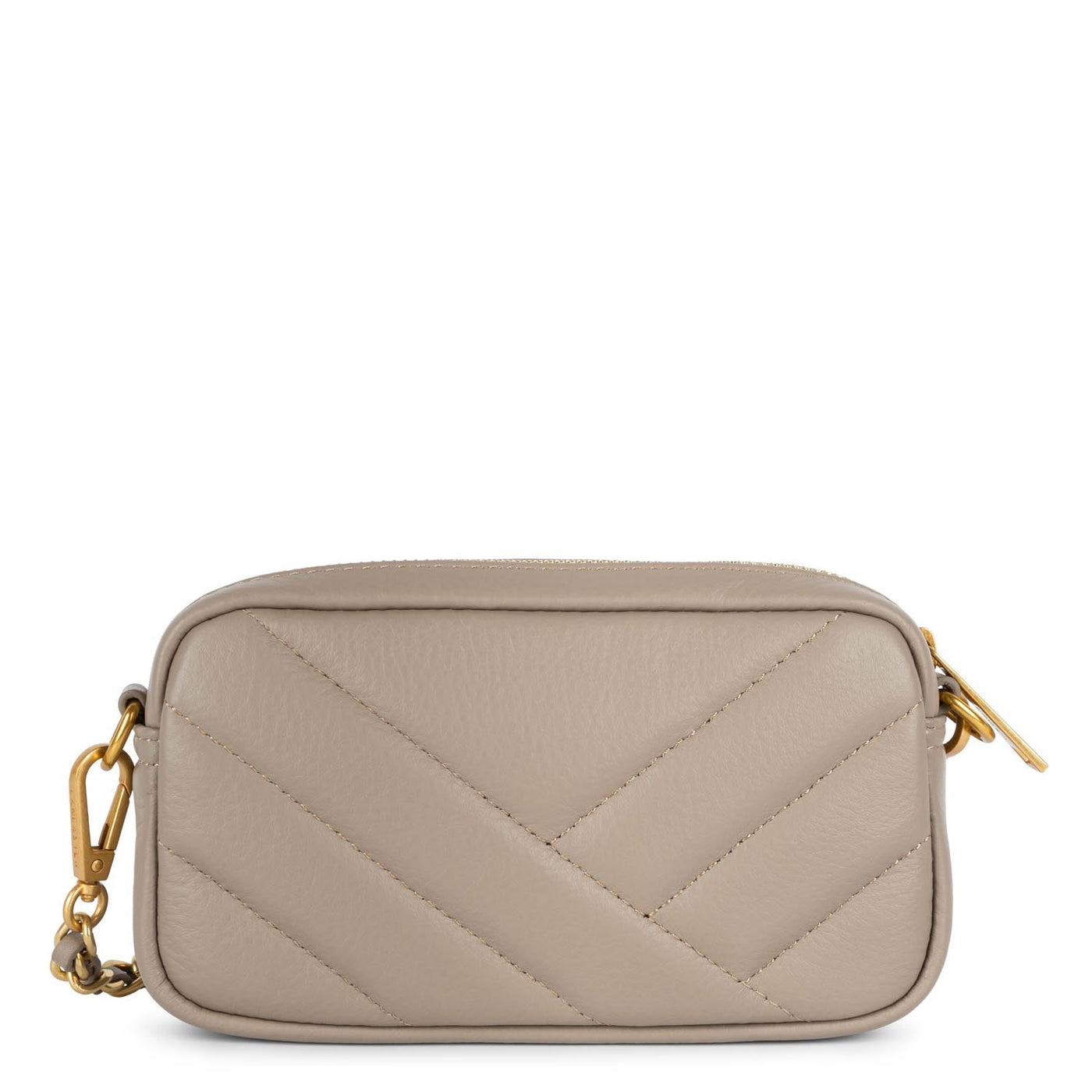 Pochette smartphone Zippée Mini Soft Matelassé Lancaster 530-36 Galet Fonce