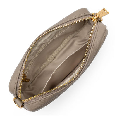 Pochette smartphone Zippée Mini Soft Matelassé Lancaster 530-36 Galet Fonce