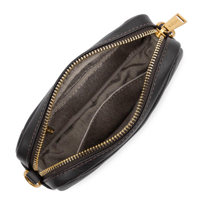 Pochette smartphone Zippée Mini Soft Matelassé Lancaster 530-36 Marron