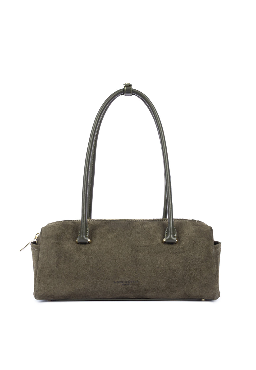 Lancaster Sac rectangle Zippé Suède Cube Kaki