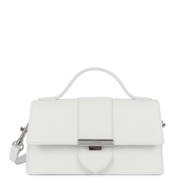 Lancaster Sac à main A rabat avec fermoir M Paris Ily 531-010 Blanc Cassé