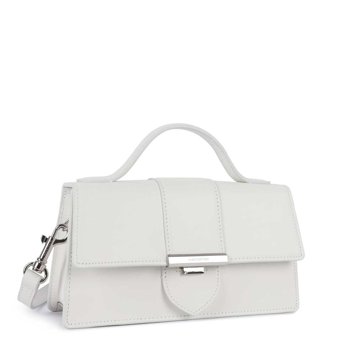 Lancaster Sac à main A rabat avec fermoir M Paris Ily 531-010 Blanc Cassé