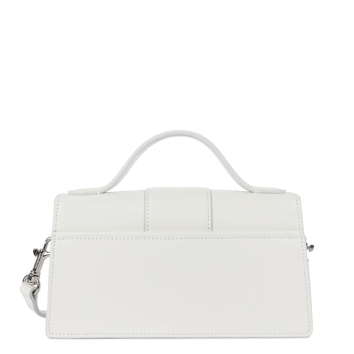 Lancaster Sac à main A rabat avec fermoir M Paris Ily 531-010 Blanc Cassé