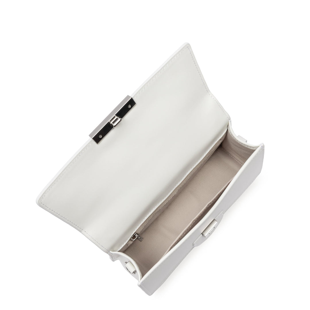 Lancaster Sac à main A rabat avec fermoir M Paris Ily 531-010 Blanc Cassé