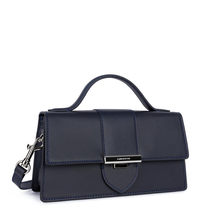 Lancaster Sac à main A rabat avec fermoir M Paris Ily 531-010 Bleu Foncé
