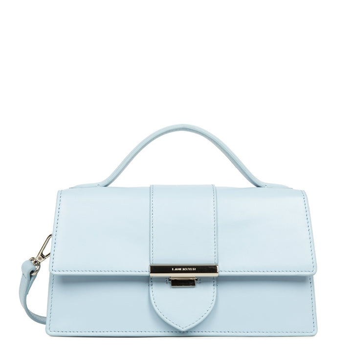 Lancaster Sac à main A rabat avec fermoir M Paris Ily 531-010 Bleu Fumé