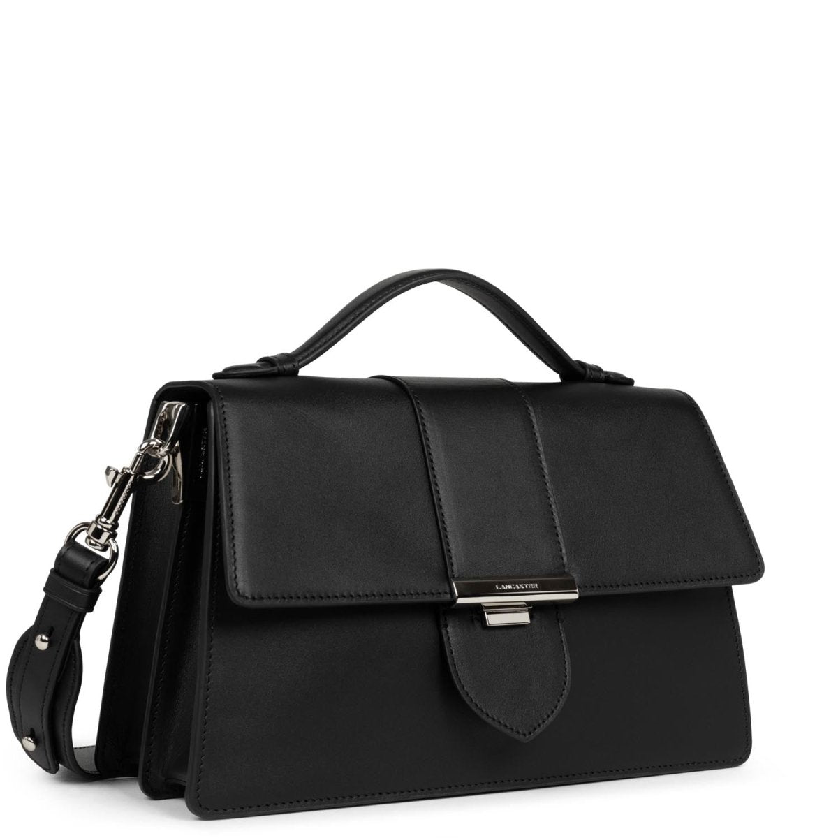 Sac à main A rabat avec fermoir L Paris Ily Lancaster 531-011 Noir