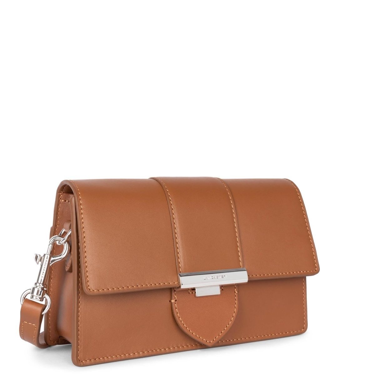 Sac trotteur A rabat avec fermoir S Paris Ily Lancaster 531-012 Camel