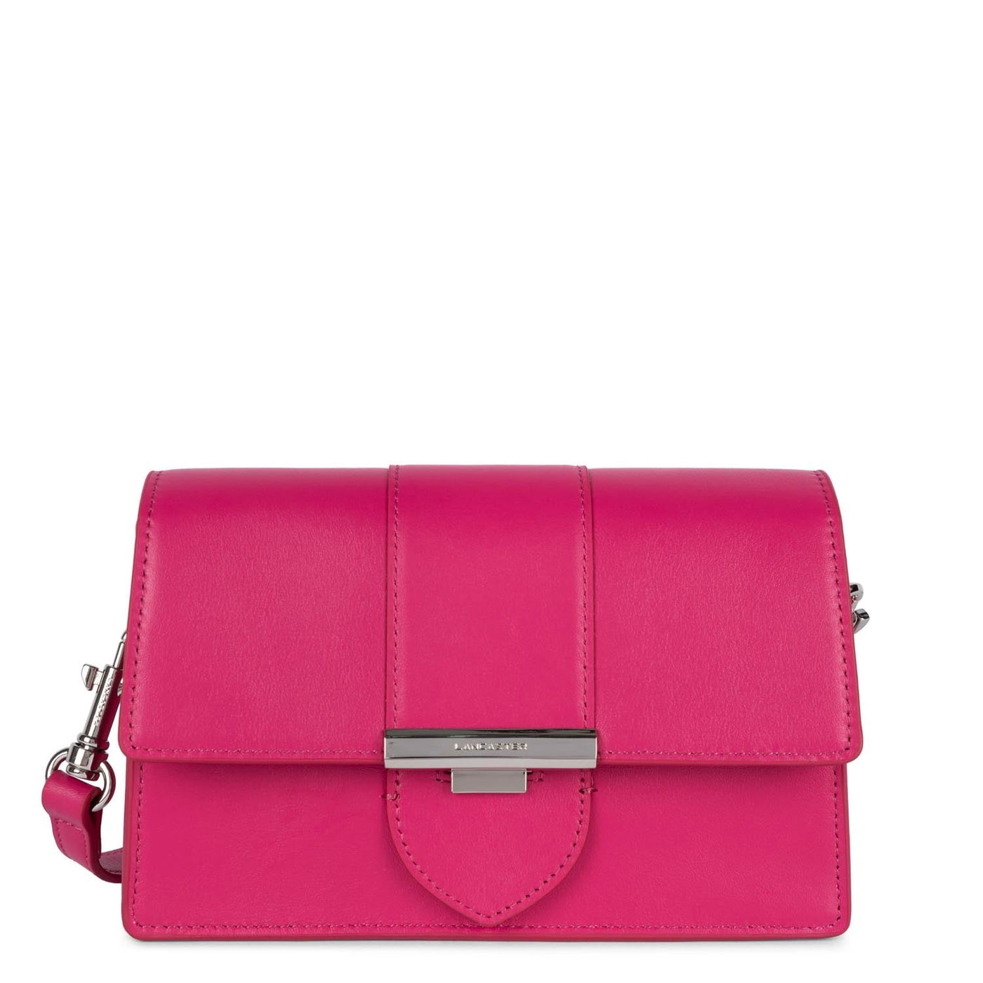Sac trotteur A rabat avec fermoir Paris Ily Lancaster 531-012 Fuxia