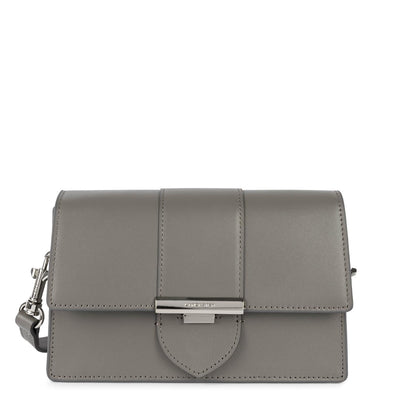 Sac trotteur A rabat avec fermoir Paris Ily Lancaster 531-012 Gris