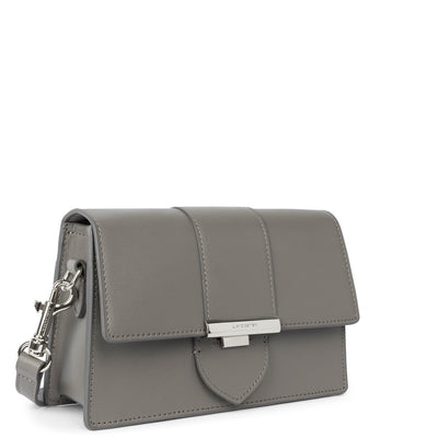 Sac trotteur A rabat avec fermoir Paris Ily Lancaster 531-012 Gris