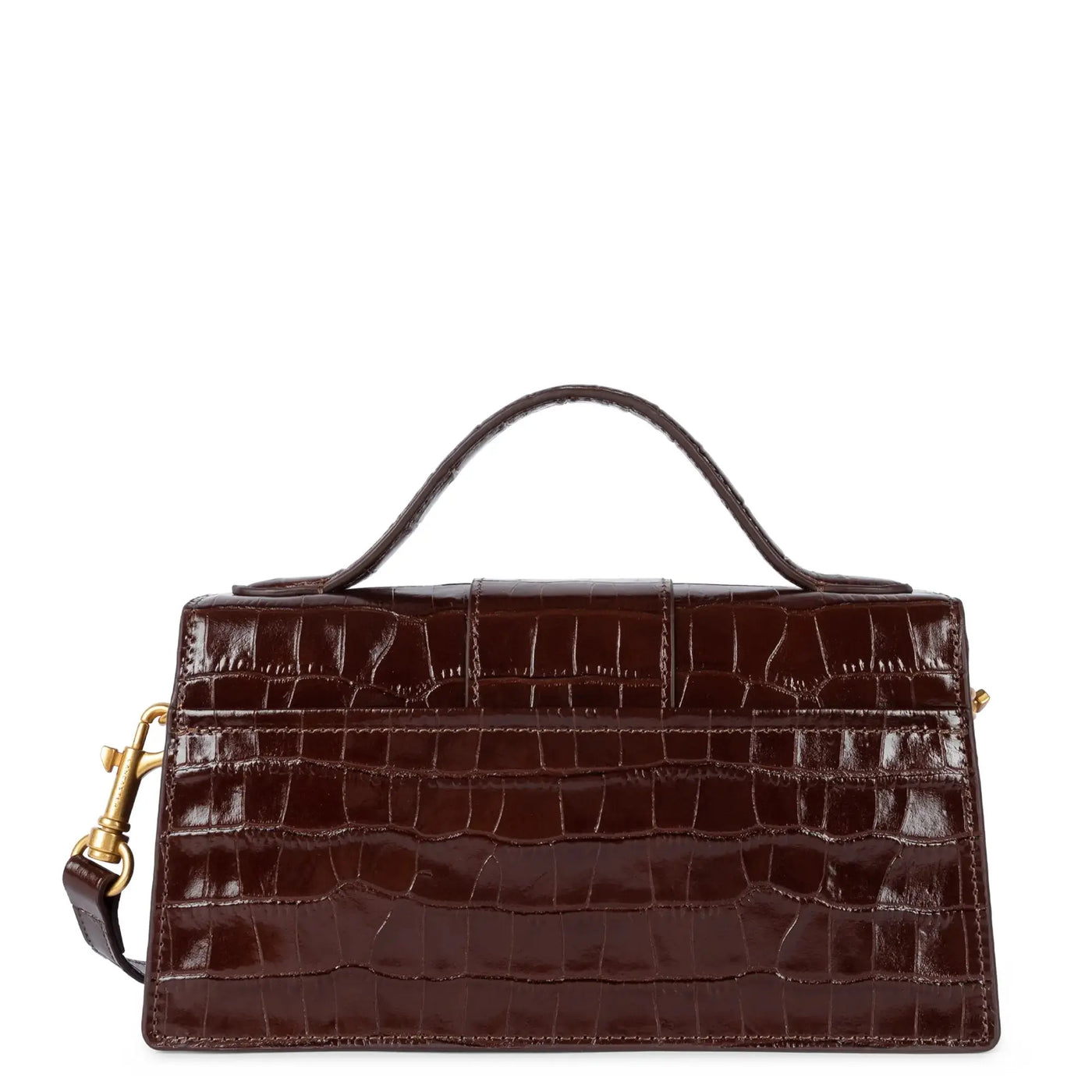 Sac Besace Sac Lancaster Croco Marron Lancaster Baguette Croco Ily