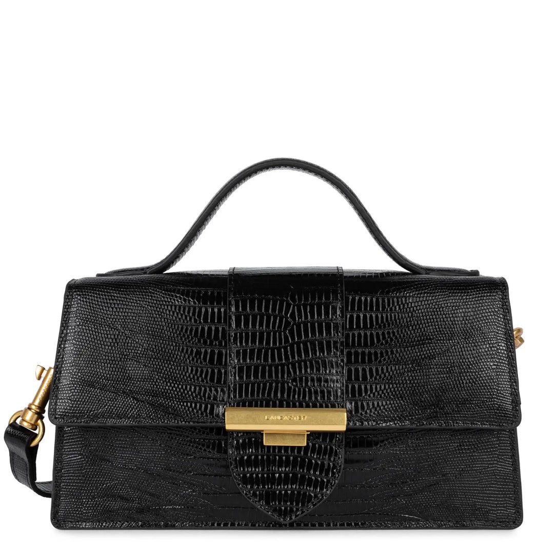 Lancaster Sacs à main Noir-Lézard Lucky Bag™