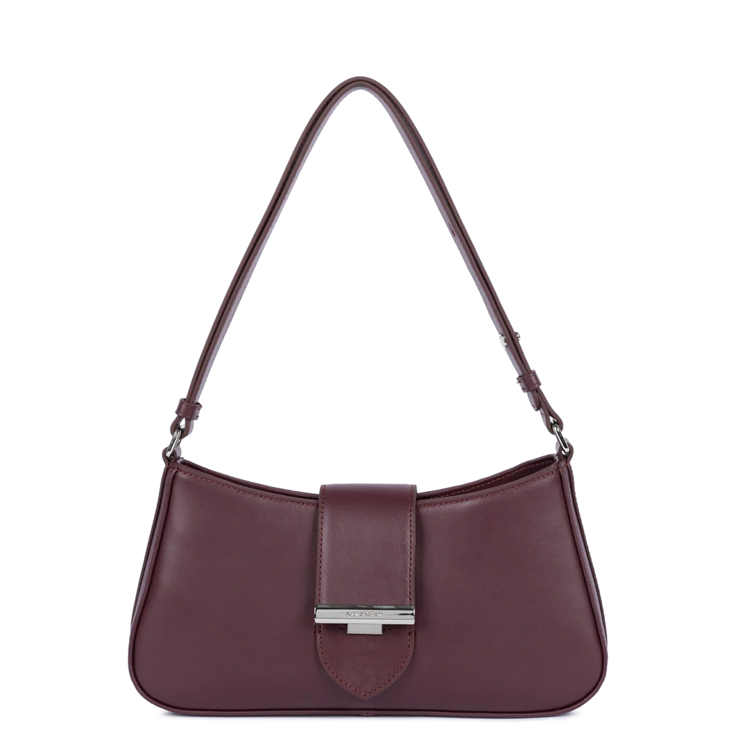 Lancaster Bolso bandolera con cremallera M Paris Ily 531-041 Burdeos