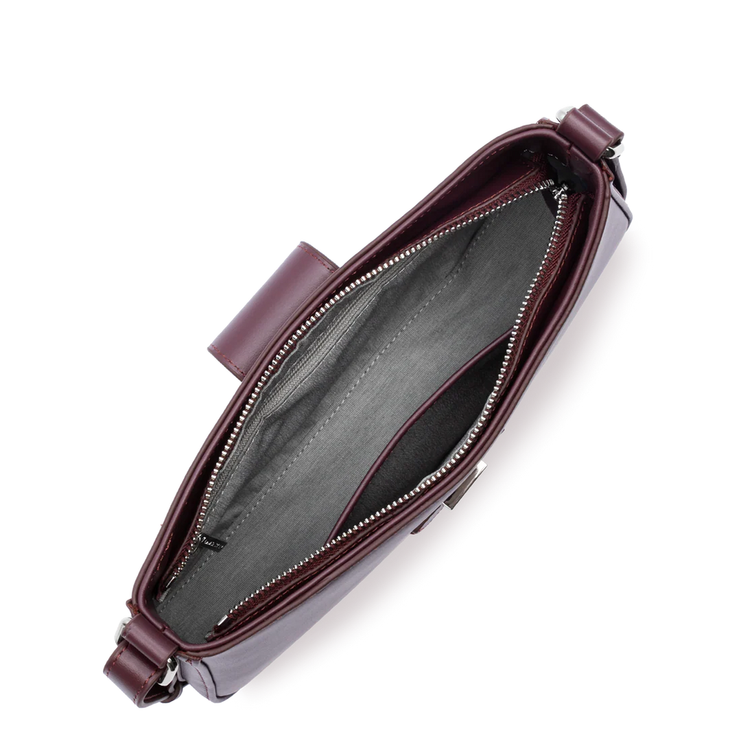 Lancaster Bolso bandolera con cremallera M Paris Ily 531-041 Burdeos