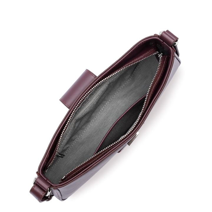 Lancaster Bolso bandolera con cremallera M Paris Ily 531-041 Burdeos