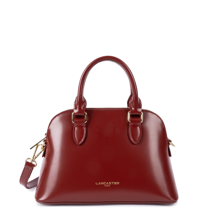 Lancaster Puolikuu-laukku vetoketjulla M Gelato Jia 531-063 Karmin