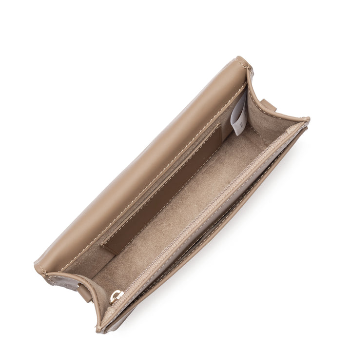 Lancaster Pochette A rabat aimanté Paris Philos 531-080 Praline