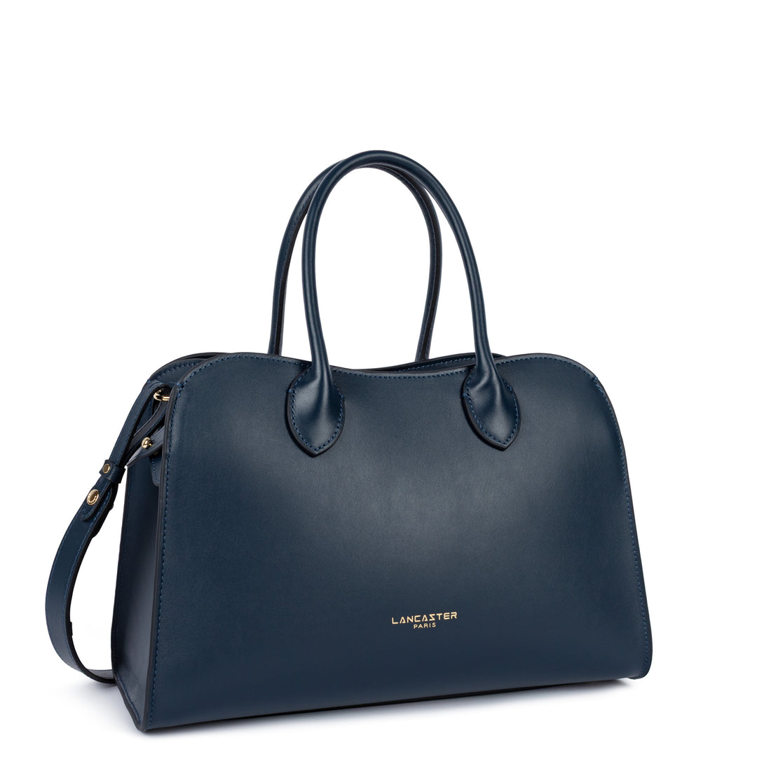 Lancaster Sac à main Zippé M Donna Hopper 531-121 Bleu Foncé