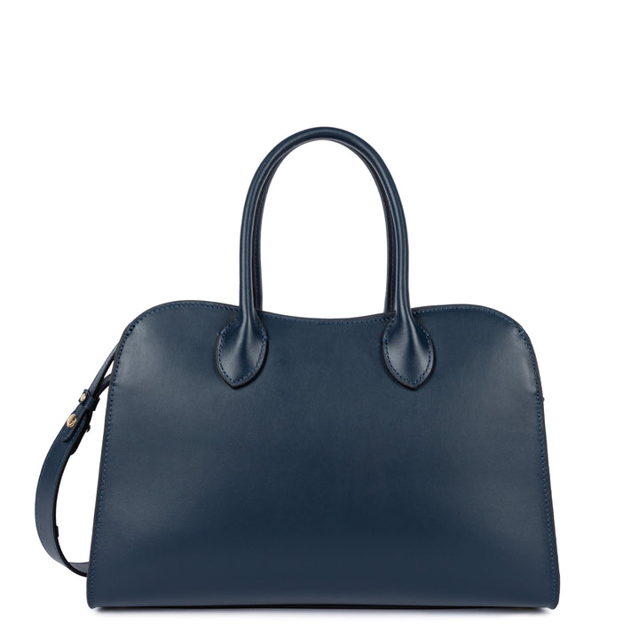 Lancaster Sac à main Zippé M Donna Hopper 531-121 Bleu Foncé