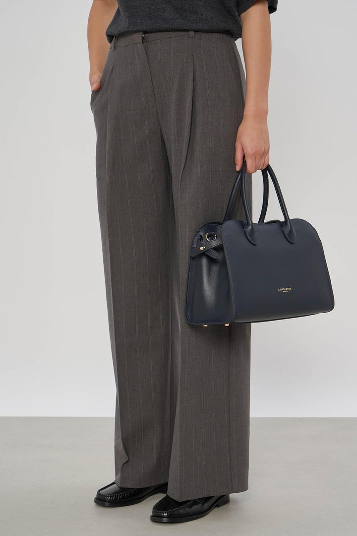 Lancaster Sac à main Zippé M Donna Hopper 531-121 Bleu Foncé