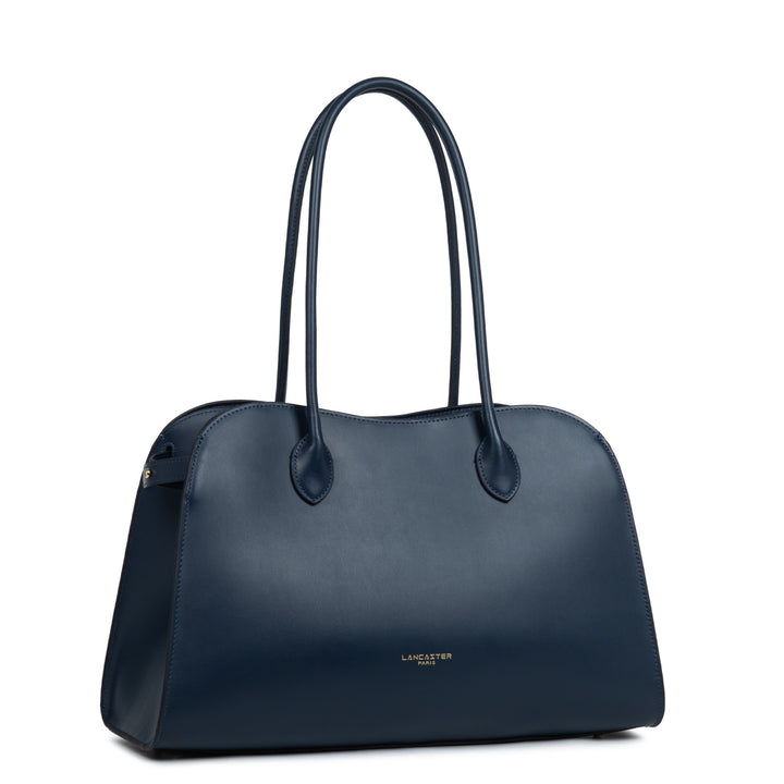 Lancaster Sac cabas épaule Zippé L Donna Hopper 531-122 Bleu Foncé