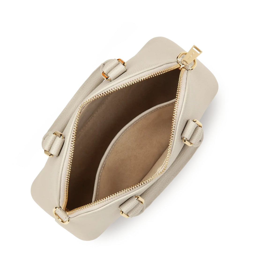 Sac demi lune Zippé M Sierra Jia Lancaster 538-002 Ivoire