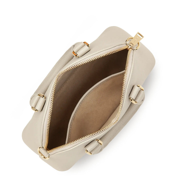 Sac demi lune Zippé M Sierra Jia Lancaster 538-002 Ivoire