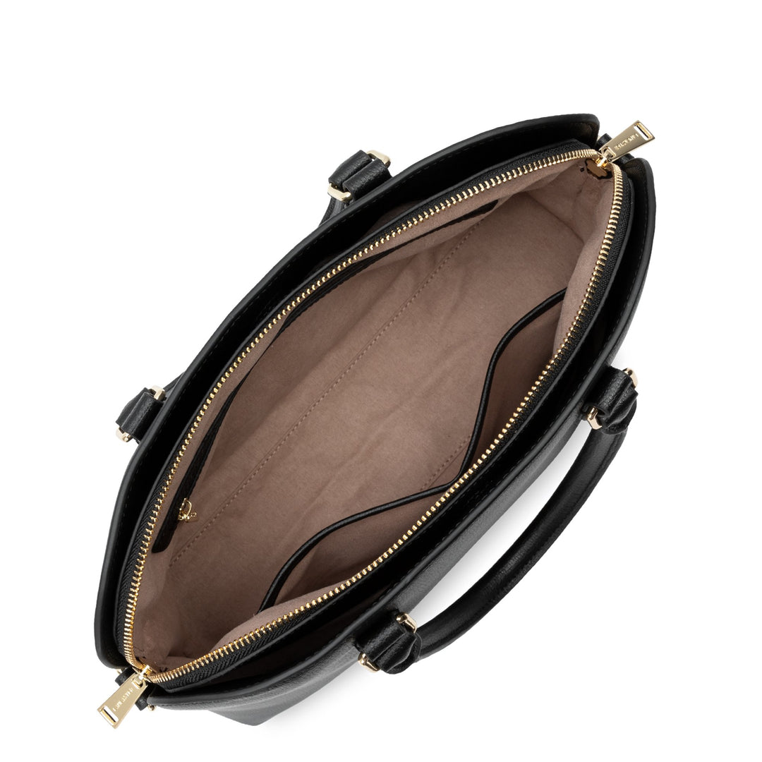 Lancaster Sac demi lune Zippé Sierra Jia 538-007 Noir