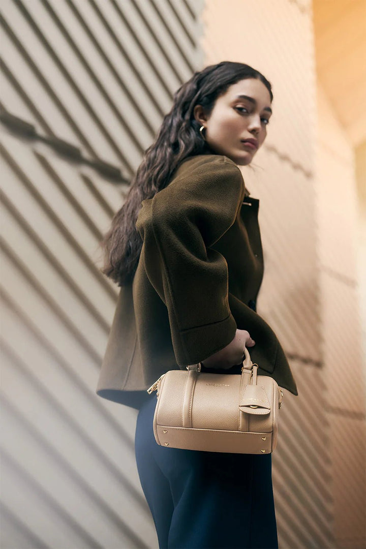 Zipped sporttas S Milano Ana Lancaster 547-101 Donkerbeige