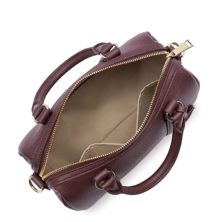 Lancaster Borsa a cilindro con zip M Milano Ana 547-102 Bordeaux