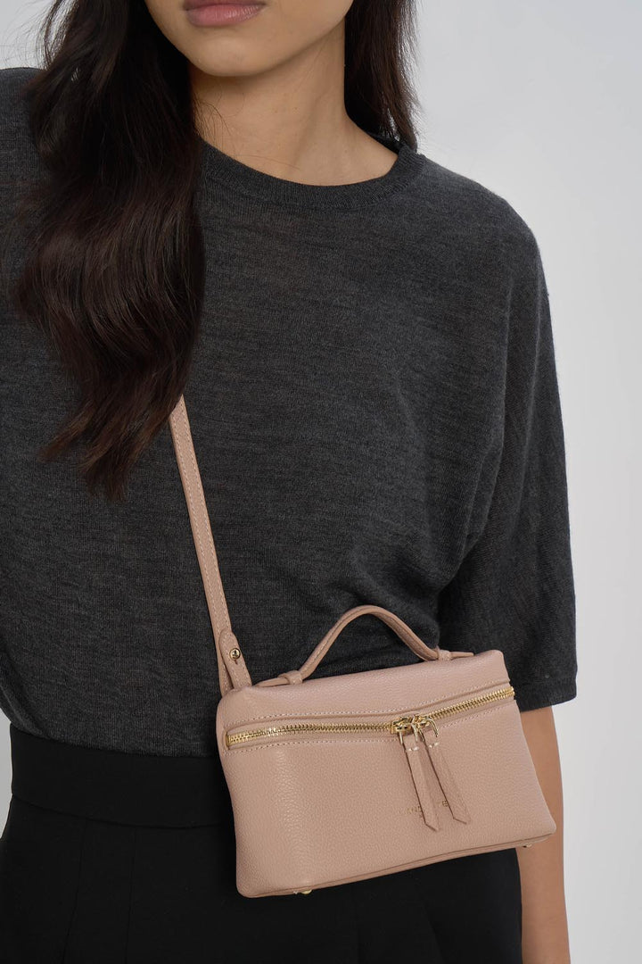 Lancaster Torebka pudełkowa z zamkiem S Milano Trésor 547-115 Nude