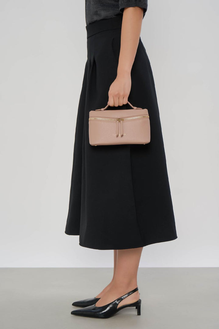 Lancaster Torebka pudełkowa z zamkiem S Milano Trésor 547-115 Nude