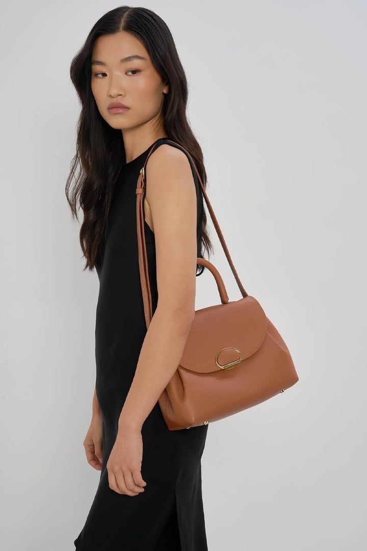 Lancaster Sac à main A rabat avec fermoir M Milano Pia 547-131 Gold