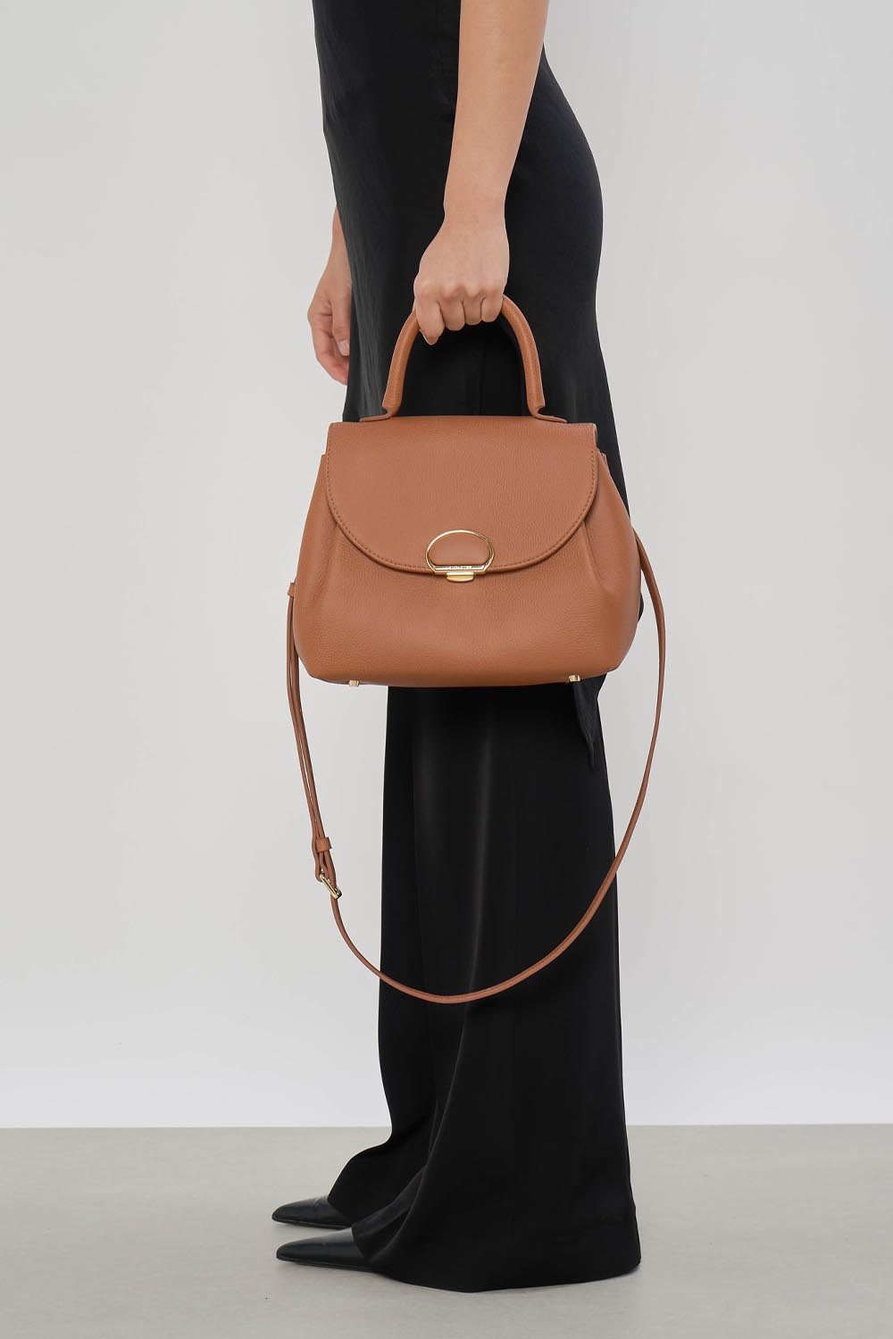 Lancaster Sac à main A rabat avec fermoir M Milano Pia 547-131 Gold