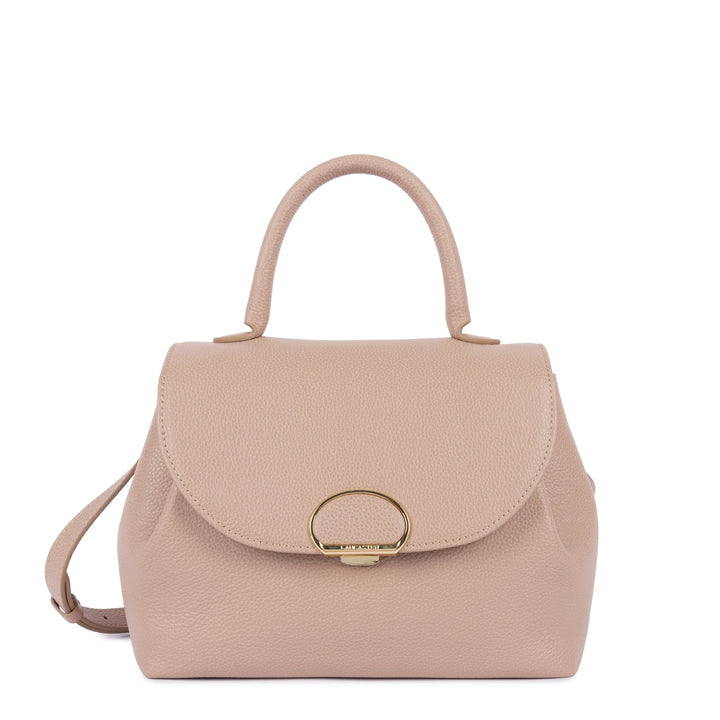 Lancaster Sac à main A rabat avec fermoir M Milano Pia 547-131 Nude