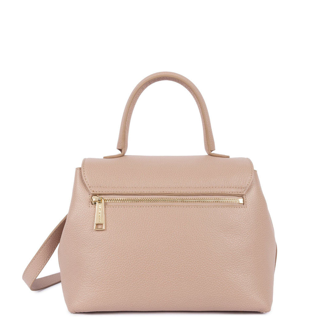 Lancaster Sac à main A rabat avec fermoir M Milano Pia 547-131 Nude