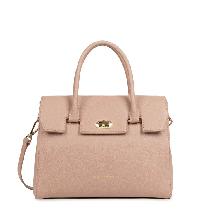 Lancaster Sac à main A rabat avec fermoir M Milano Cosmos 547-56 Nude