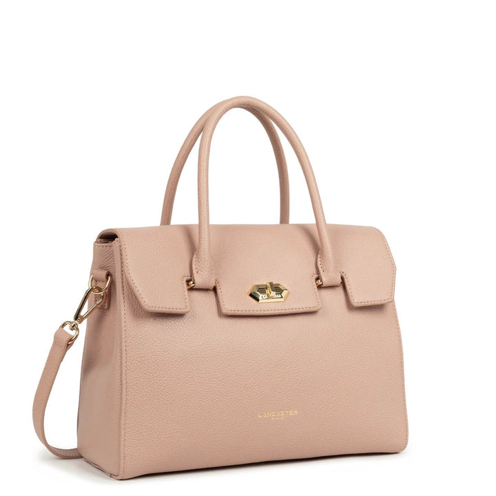 Lancaster Sac à main A rabat avec fermoir M Milano Cosmos 547-56 Nude