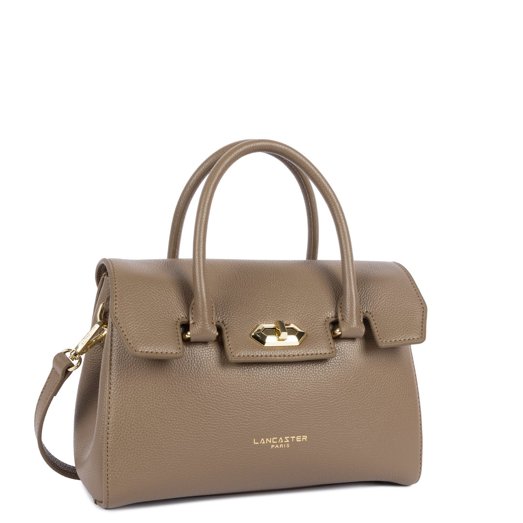 Lancaster Handtasch mat Klappdeckel a Spär S Milano Cosmos 547-77 Donkel Sandfaarf