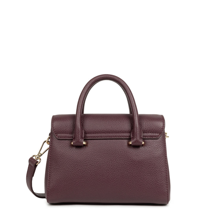 Lancaster Sac à main A rabat avec fermoir Mini Milano Cosmos 547-79 Bordeaux