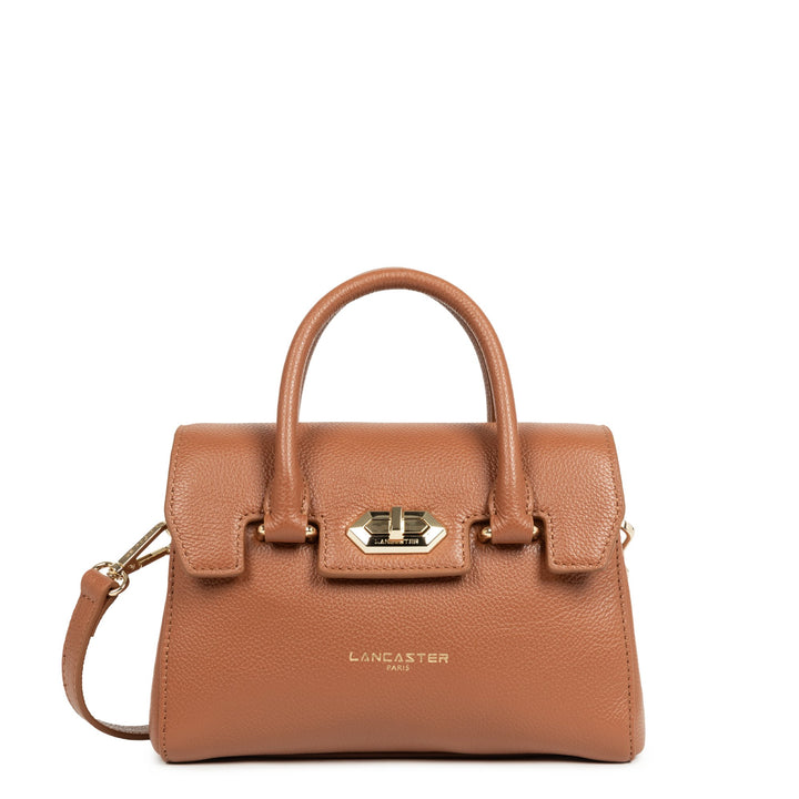 Lancaster Handväska med lock och lås Mini Milano Cosmos 547-79 Camel