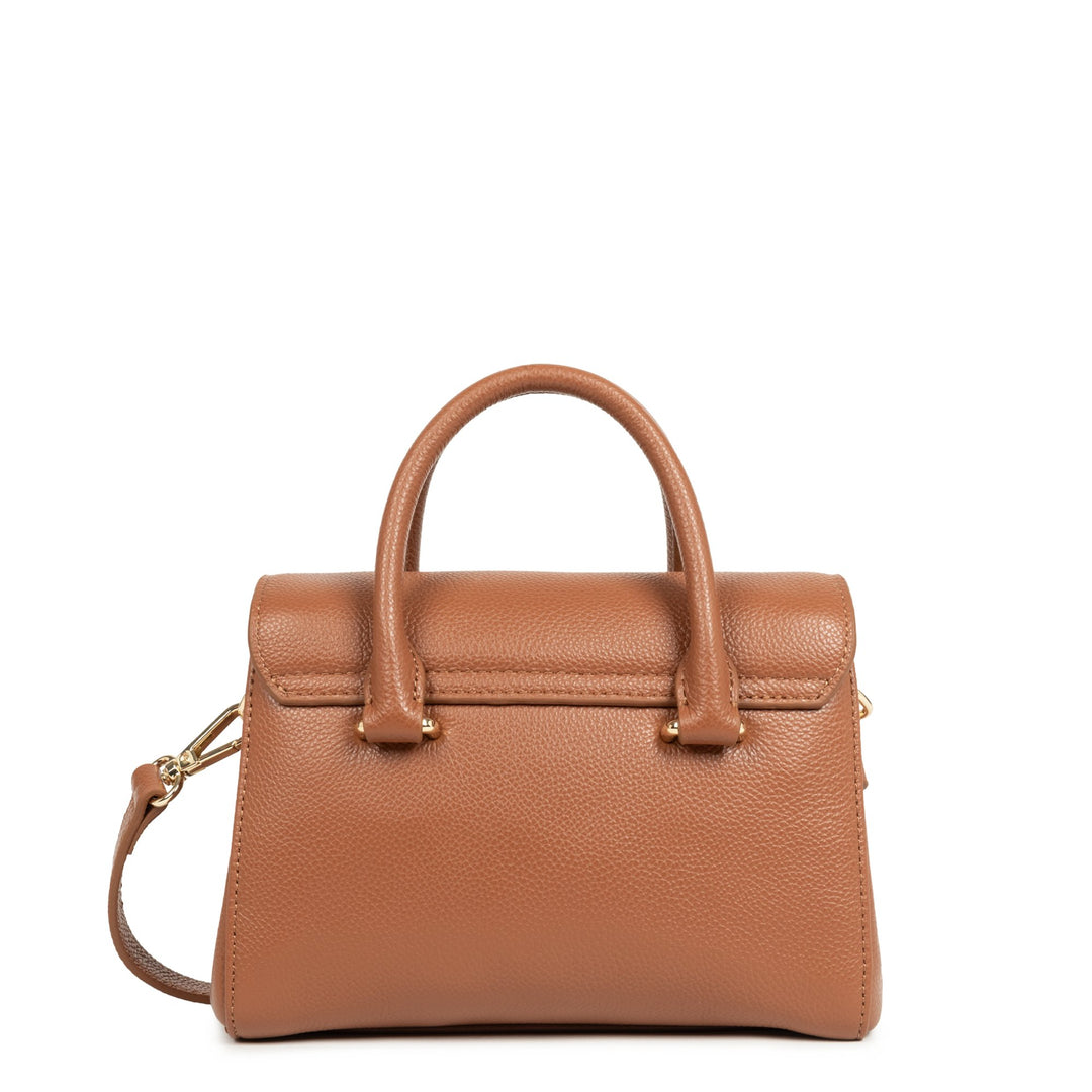 Lancaster Sac à main A rabat avec fermoir Mini Milano Cosmos 547-79 Camel