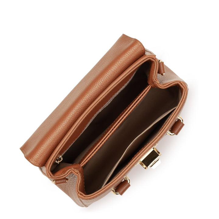 Lancaster Handväska med lock och lås Mini Milano Cosmos 547-79 Camel