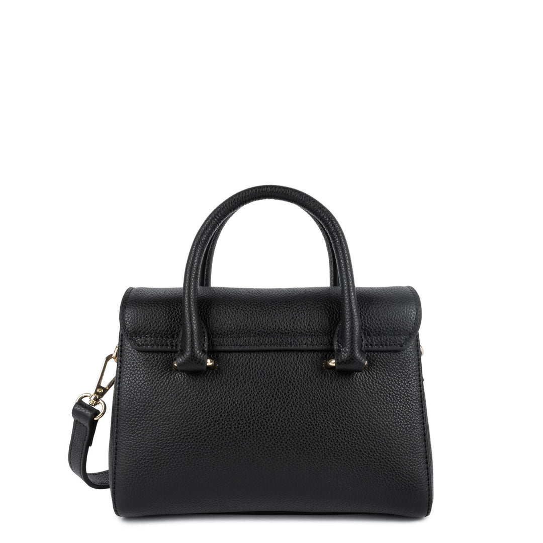 Lancaster Sac à main A rabat avec fermoir Mini Milano Cosmos 547-79 Noir