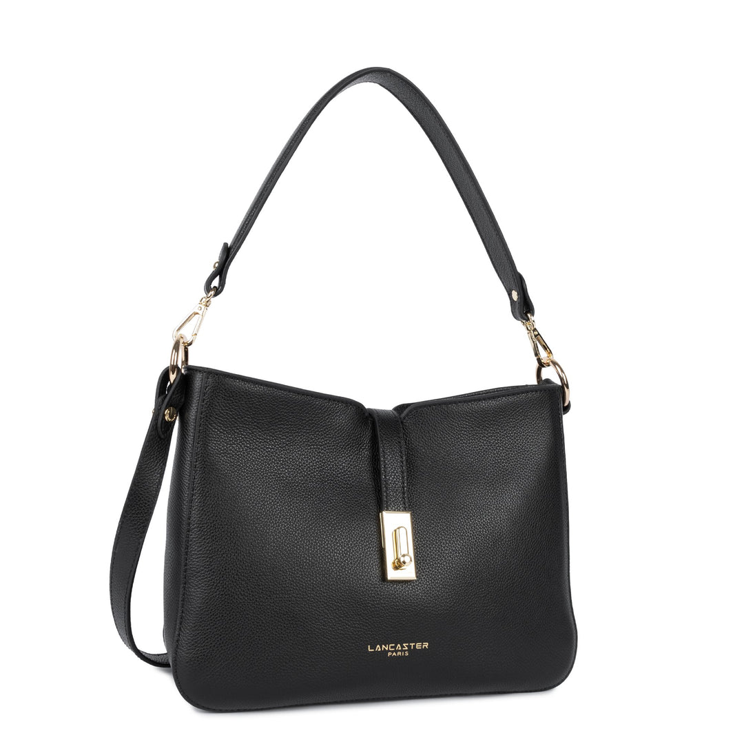 Lancaster Sac besace Zippé L Milano Horizon 547-81 Noir